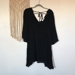Carly Jean boho flowy black dress